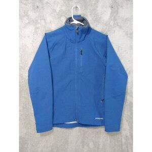 Patagonia Jacket Womens Medium Blue Super Guide Full Zip Soft Shell Outdoor